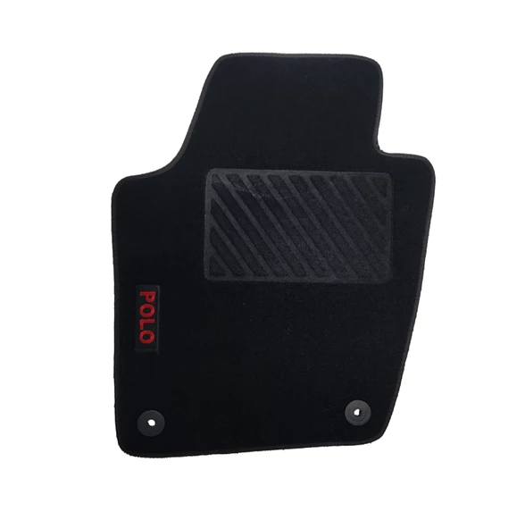 Rizline Volkswagen Polo 6R 2009-2016 Halı Paspas Kırmızı Yazılı - 6