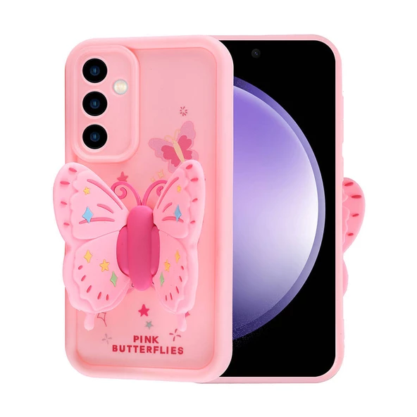 Galaxy S23 FE Kılıf Kamera Korumalı Figür Tasarımlı Zore Kapya Kapak - Resim 9