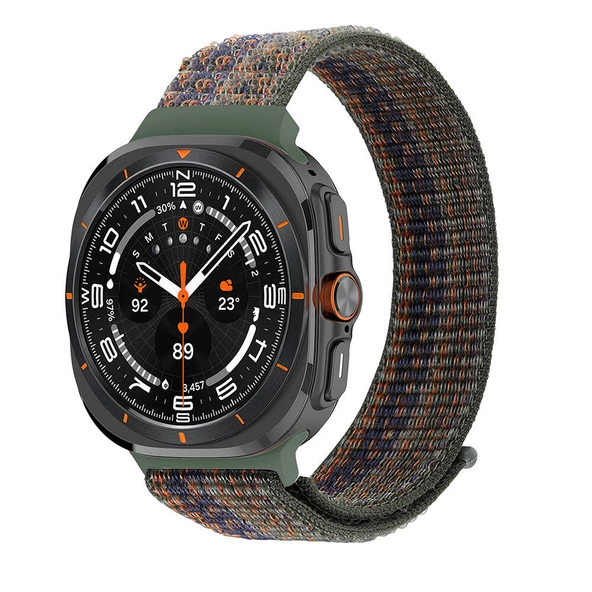 ??Galaxy Watch Ultra 47mm Zore KRD-03 Hasır Kordon - 3