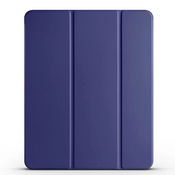 Apple iPad Air 10.9 2020 (4.Nesil) Zore Smart Cover Kalem Bölmeli Standlı 1-1 Kılıf - 8