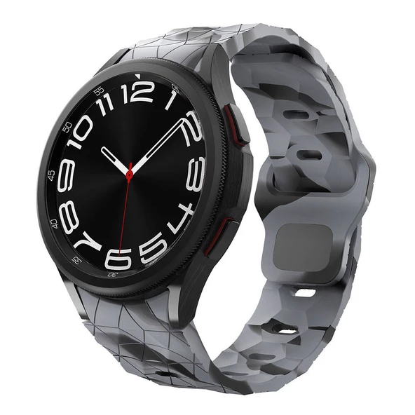 Galaxy Watch 6 40mm Zore KRD-116 20mm Futbol Desenli Spor Tasarımlı Silikon Kordon - 7