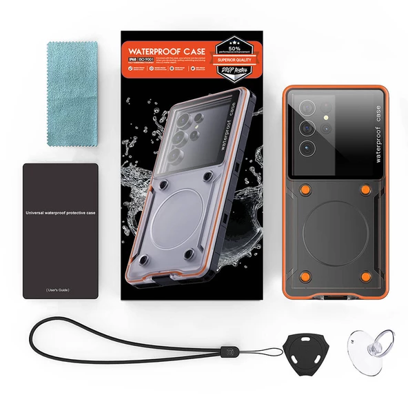 Anti-Knock Airbag Tasarımlı Universal 6.9"inç Su Geçirmez Zore Voter Kapak - Resim 4