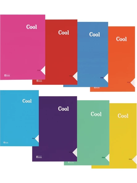 Keskin Color Cool PP Kapak Dikişli Çizgisiz Defter A4 60 Yaprak