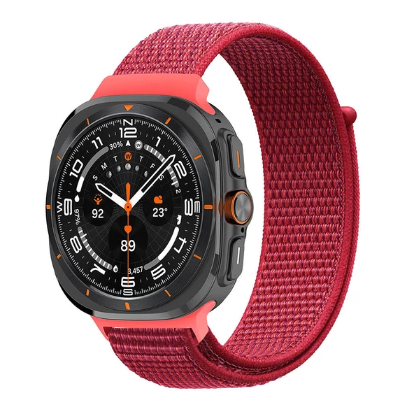 ??Galaxy Watch Ultra 47mm Zore KRD-03 Hasır Kordon - 11