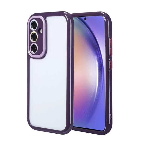 Galaxy A54 Kılıf Kamera Korumalı Renkli Kenar ve Çerçeve Tasarımlı Zore Vitamin Kapak - 2