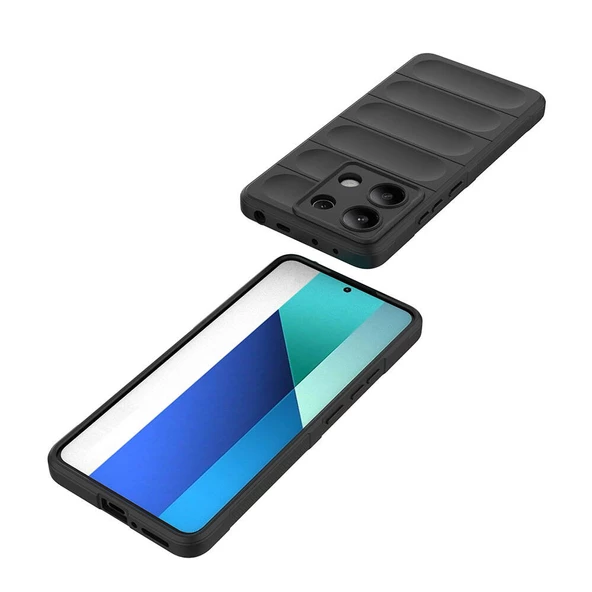 Xiaomi Redmi Note 13 4G Kılıf Esnek TPU Oyuklu Arka Yüzey Tasarımlı Zore Etnik Silikon Kapak - Resim 11