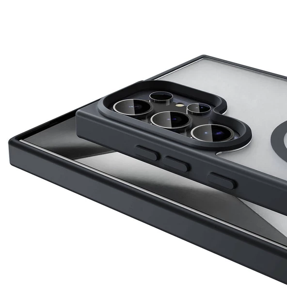 Galaxy S24 Ultra Kılıf Magsafe Şarj Özellikli Mat Arka Yüzey Zore Sio Kapak - Resim 8