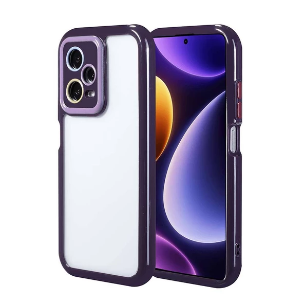 Xiaomi Redmi Note 12 Pro Plus 5G Kılıf Kamera Korumalı Renkli Kenar ve Çerçeve Tasarımlı Zore Vitamin Kapak - 4