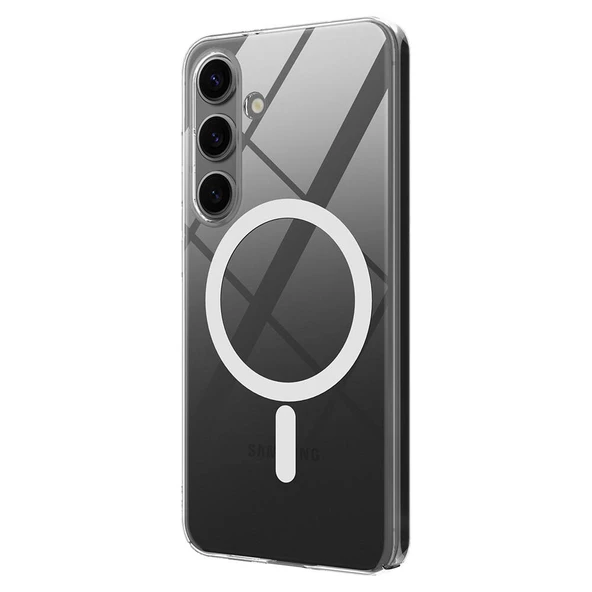 Galaxy S24 Kılıf Kamera Korumalı Magsafe Sert PC Zore Porto Kapak - Resim 4