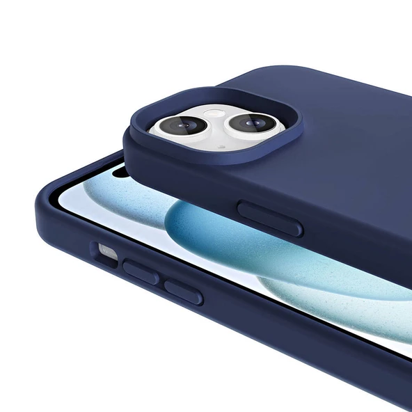 Apple iPhone 15 Plus Kılıf Magsafe Şarj Özellikli Sıvı Teknolojili Silinebilir Sert Zore Kivi Kapak - Resim 11