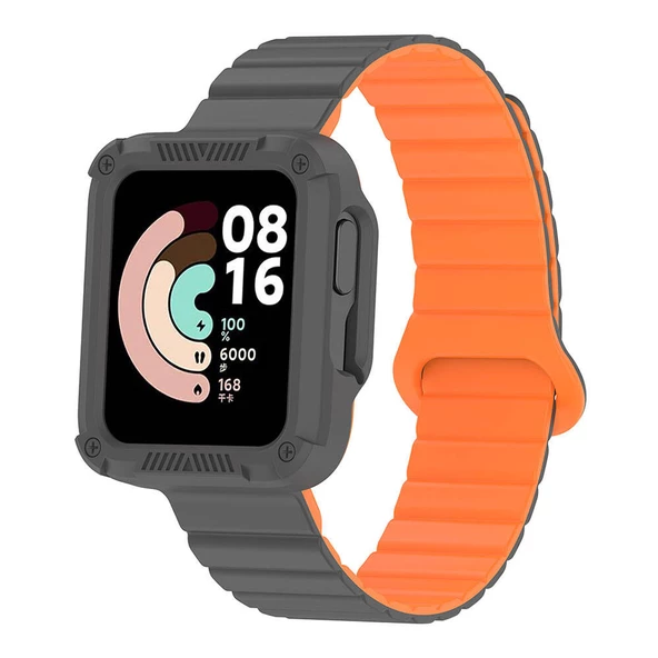 Xiaomi Redmi Watch 2 Silikon Kordon Zore KRD-105 Strap Kayış - Resim 10