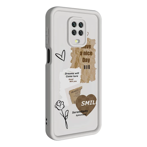 Xiaomi Redmi Note 9 Pro Kılıf Kamera Korumalı Baskılı Arka Yüzey Zore Klas Kapak - Resim 2