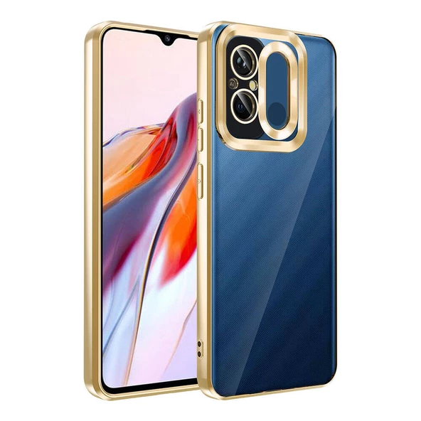 Xiaomi Redmi 12C Kılıf Kamera Korumalı Logo Gösteren Zore Omega Kapak - Resim 6