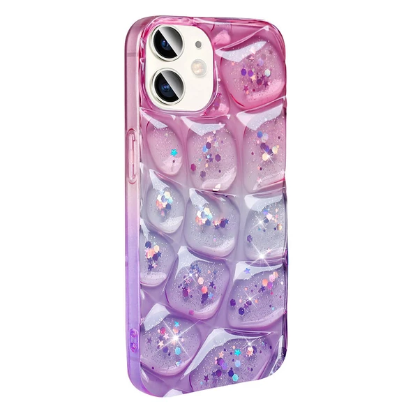 Apple iPhone 11 Kılıf Simli 3D Desenli Zore Hacar Kapak - Resim 4