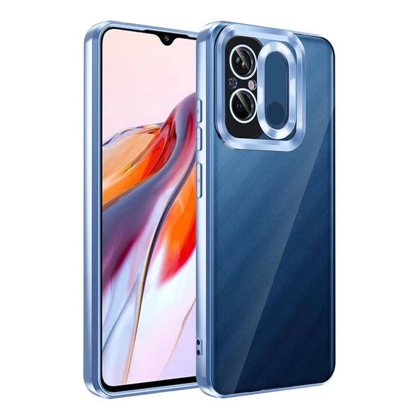 Xiaomi Redmi 12C Kılıf Kamera Korumalı Logo Gösteren Zore Omega Kapak - Resim 7