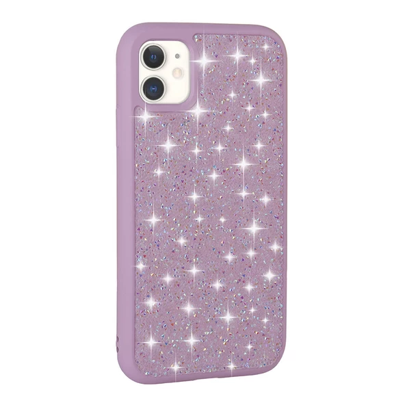 Apple iPhone 11 Kılıf Parlak Taşlı Tasarım Zore Pırlanta Kapak - Resim 4