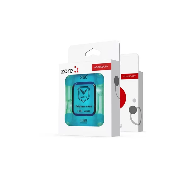 Apple Watch 40mm Zore Polymer Nano Ekran Koruyucu + Kolay Uygulama Aparatlı - Resim 2