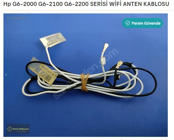 Hp G6-2000 G6-2100 G6-2200 SERİSİ WİFİ ANTEN KABLOSU