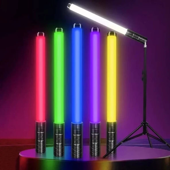 Zore H2 OLED Ekran Göstergeli RGB Led Işıklı Aydınlatma Çubuğu - Resim 4