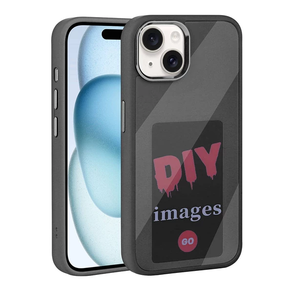 Apple iPhone 15 Kılıf Ekranı Yansıtan Zore Akıllı NFC Kapak - Resim 3