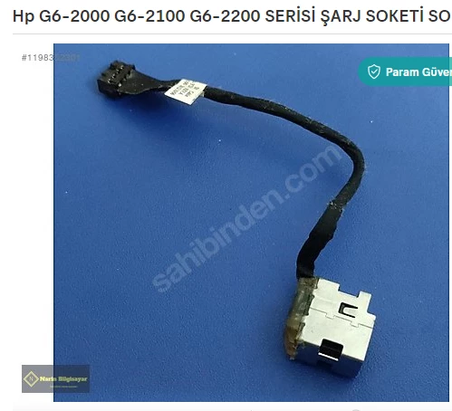 Hp G6-2000 G6-2100 G6-2200 SERİSİ ŞARJ SOKETİ SORUNSUZ