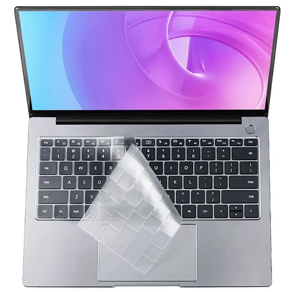 Apple Macbook 13.6 Air 2024 M2 A2681 Zore Klavye Koruyucu Transparan Buzlu Silikon Ped