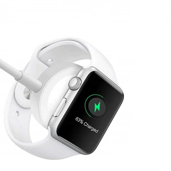 Akıllı Saat (Apple Watch SE/7/6/5/4/3/2/1 )Lightning-Wireless USB Şarj Kablosu 1.2m - 3