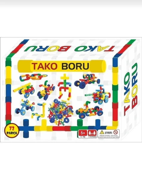 ZEKİCE OYUNCAK TAKO BORU 72 PARÇA
