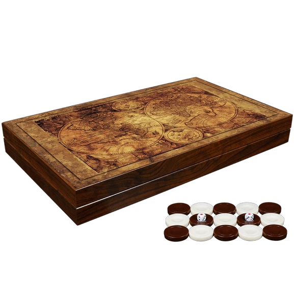 Trendy Tavla Antik Harita XXL Büyük Boy