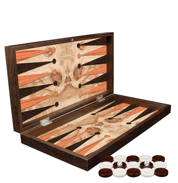 Klasik Tavla Ash Wood Büyük Boy - Resim 2