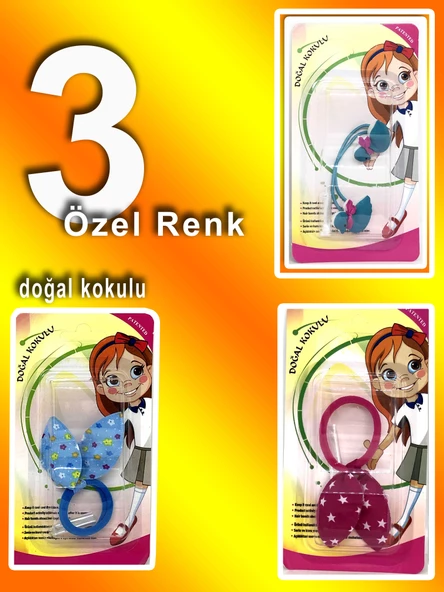 Doğal Kokulu Bit Tokası 3lü Özel renk