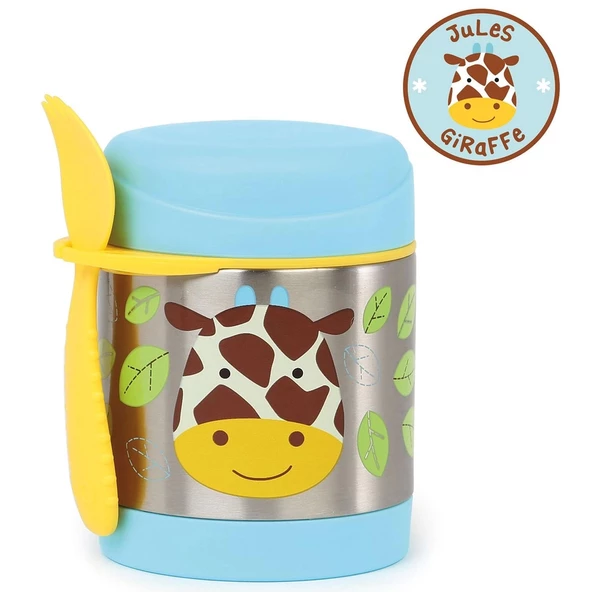 Skip Hop Zoo Paslanmaz Çelik Termos 325 ml Zürafa