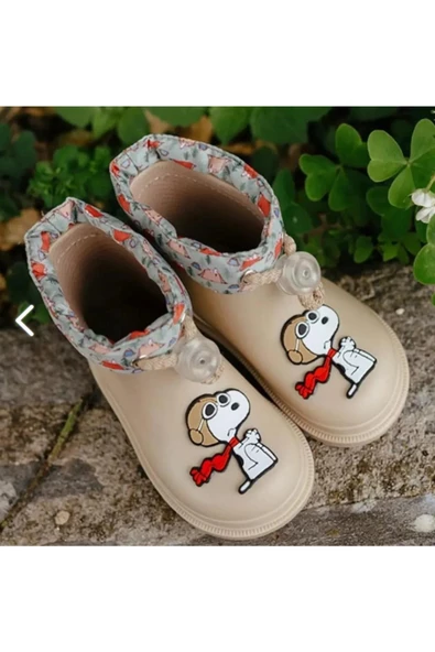 Igor W10277 004 Bimbi Snoopy Bej Çocuk Yağmur Çizmesi