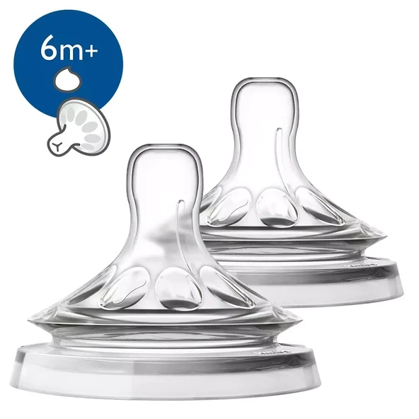 Philips Avent Natural Biberon Emziği Y Kesik 6 Ay+ 2li SCF046/27