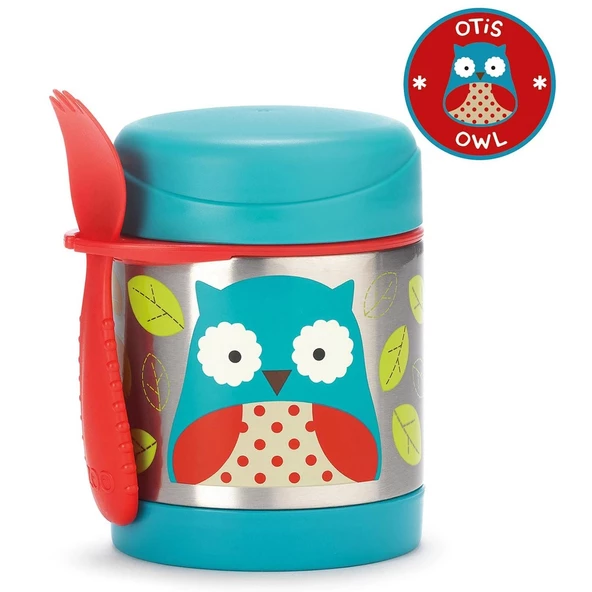 Skip Hop Zoo Paslanmaz Çelik Termos 325 ml Baykuş