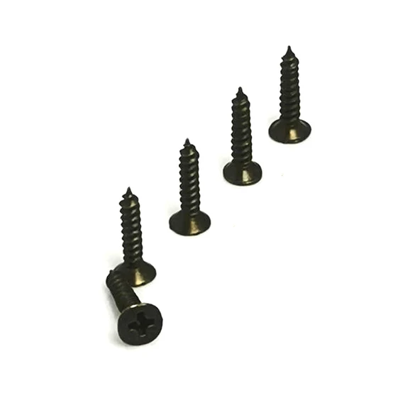 Klips, Menteşe, Ayak, Ağaç, Sunta Vidası 3x13 mm - Siyah 100 Adet - 1
