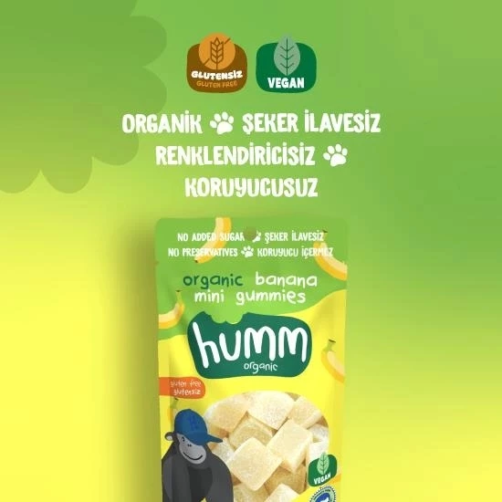 Humm Organik Muzlu Glutensiz Vegan Mini Küpler 30 Gr - 2