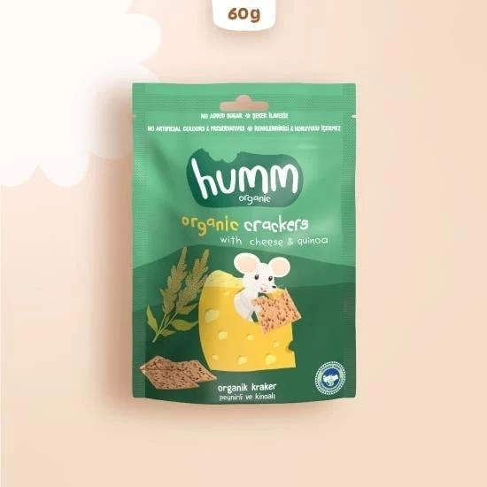Humm Organik Peynirli Kinoalı Kraker 60 Gr