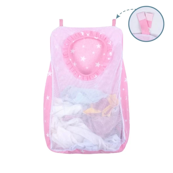 Sevi Bebe Kirli Çamaşır Torbası ART-83 Pembe Yıldız - 2