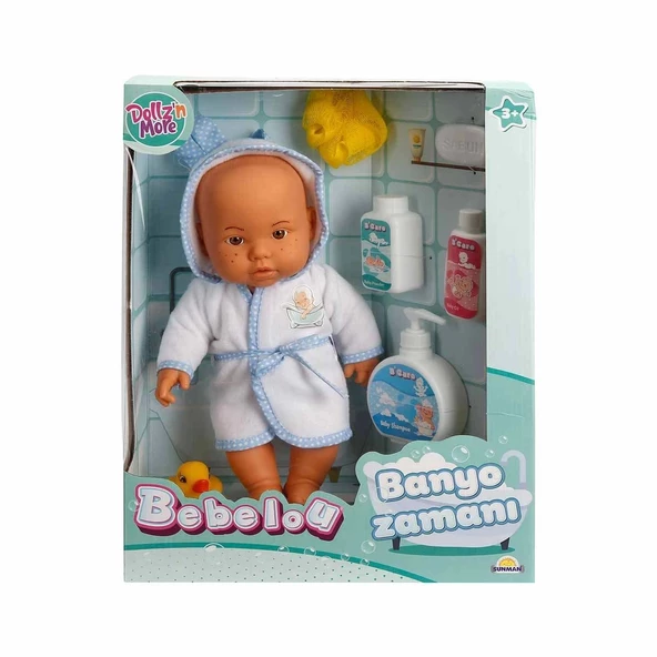 Sunman Bebelou Banyo Zamanı Bebek Seti 35 Cm - 2