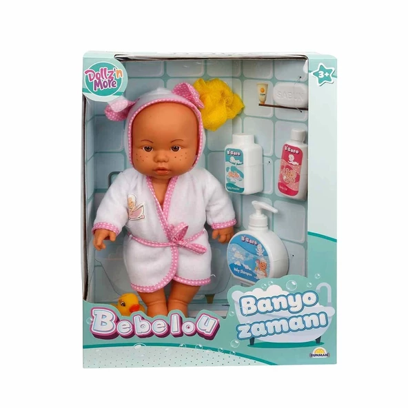 Sunman Bebelou Banyo Zamanı Bebek Seti 35 Cm