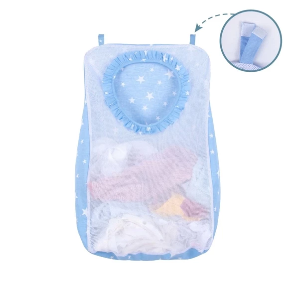 Sevi Bebe Kirli Çamaşır Torbası ART-83 Mavi Yıldız - 2