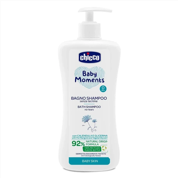 Chicco Baby Moments Doğal Göz Yakmayan Saç ve Vücut Şampuanı 750ml