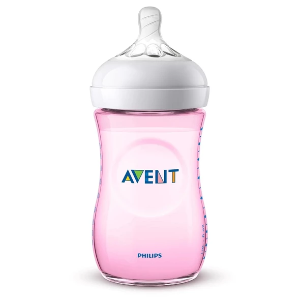 Philips Avent Natural PP Biberon 260ml Pembe