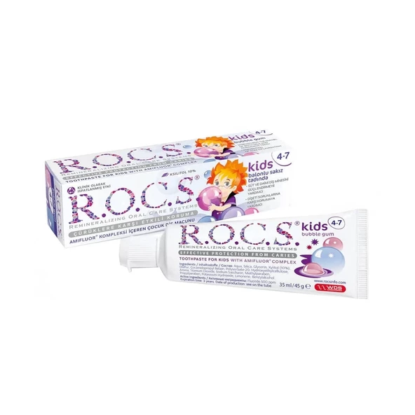 R.O.C.S.Kids Diş Macunu 35ml 4-7 Yaş Sakız