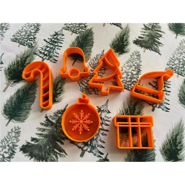 Yılbaşı Kurabiye Kalıbı 8 Parça Set - Resim 3