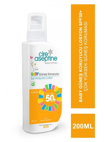 Cire Aseptine Sun Baby Güneş Koruyucu Losyon 50 SPF 200ml