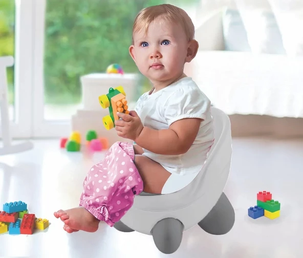 BabyJem TonTon Lazımlık 342 Beyaz Gri - 2