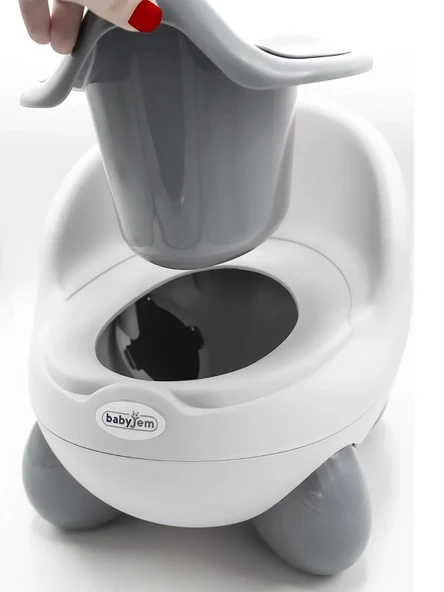 BabyJem TonTon Lazımlık 342 Beyaz Gri - 3