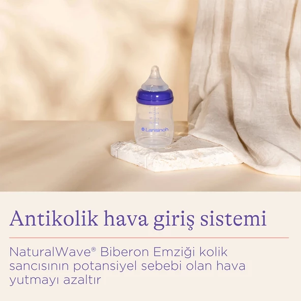 Lansinoh Biberon Natural Wawe Biberon Emziği 160ml - 7